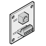 Scheda adattatore cavo spiralato