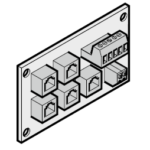 Scheda elettronica sicurezza sul bordo di chiusura