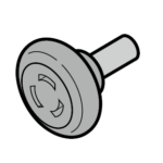 Ruota di scorrimento con asse 40mm