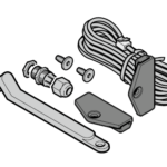 Contatto per porta pedonale integrata